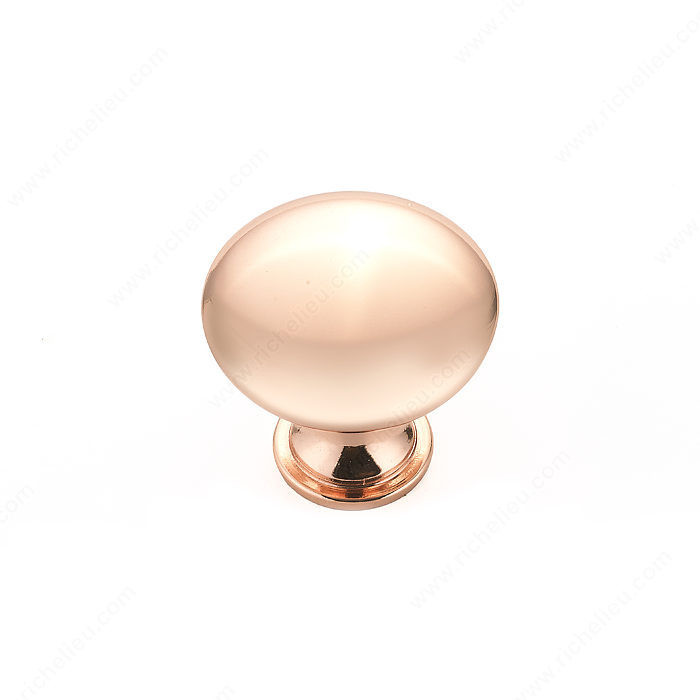 Contemporary Metal Knob - 9041, Finish Coppertone, Screw/Nail 8/32 (Included) PRO-PACK 5
