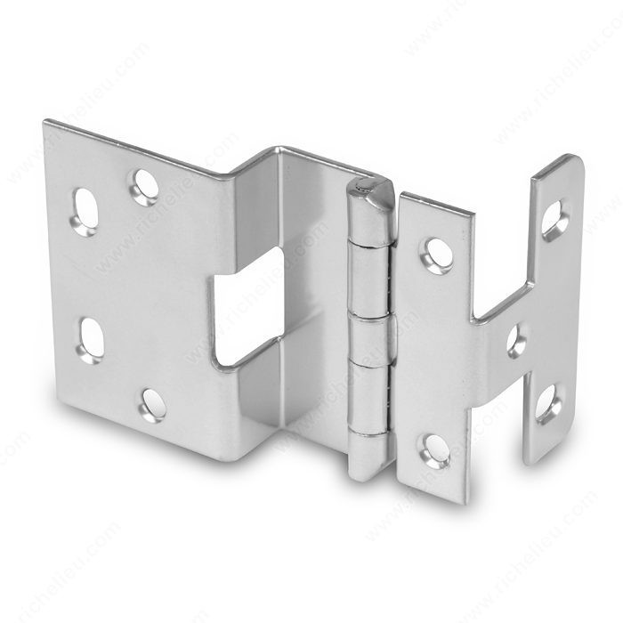 3/4 Overlay Institutional Hinge - Series 450, Finish Satin Chrome, Door Thickness 3/4 in