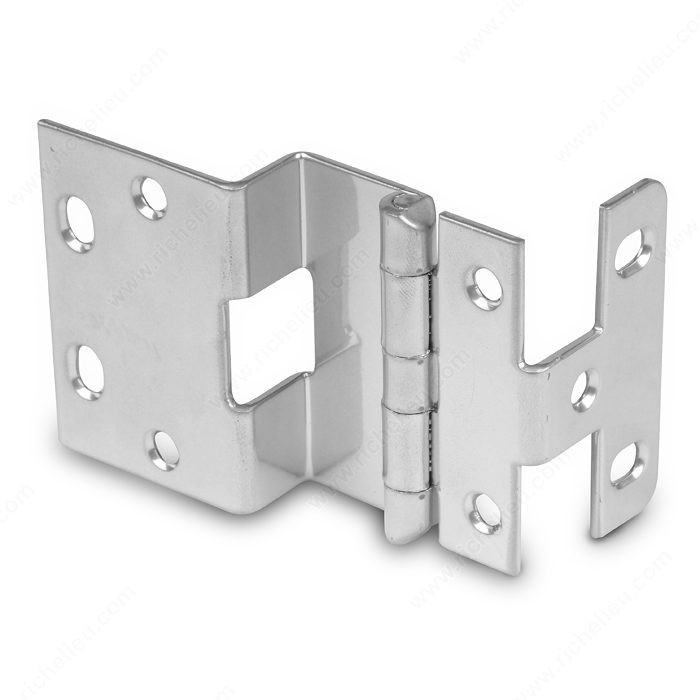 3/4 Overlay Institutional Hinge - Series 450, Finish Satin Chrome, Door Thickness 13/16 in. Priced Per Pair.