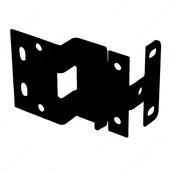 3/4 Overlay Institutional Hinge - Series 450, Finish Black, Door Thickness 13/16 in. Priced Per Pair.