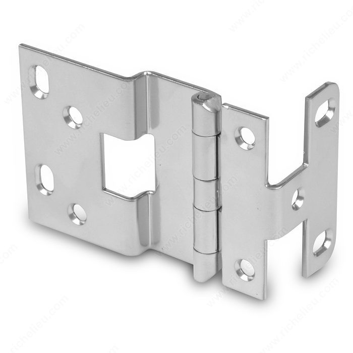 3/4 Overlay Institutional Hinge, Finish Satin Chrome