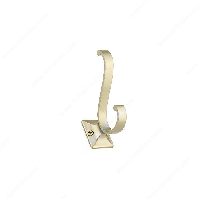 Transitional metal Hook - 924, Finish Matte Nickel, Our Divisions Richelieu