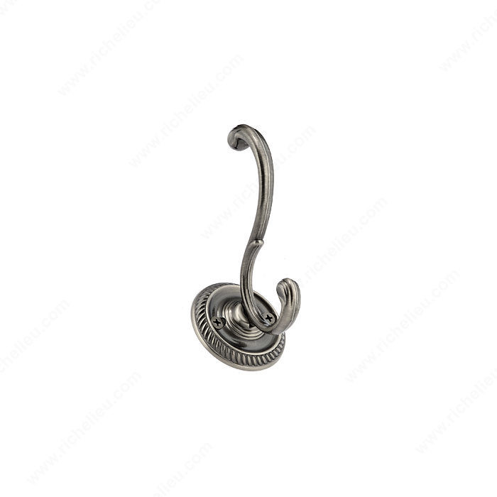 Classic Brass Hook - 3021, Finish Antique Nickel, Our Divisions Richelieu