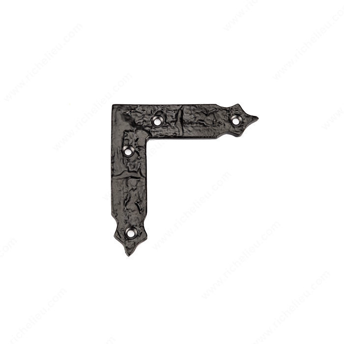 Traditional Decorative Corner Bracket for Barn Door - 9544, Length - Overall Dimensions 90 mm, Projection - Overall Dimensions 3.2 mm, Width - Overall Dimensions 90 mm PRO-PACK 3