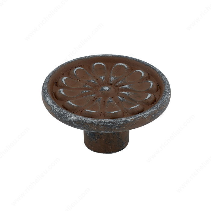 Traditional Metal Knob - 9614, Finish Empire Rust PRO-PACK 2