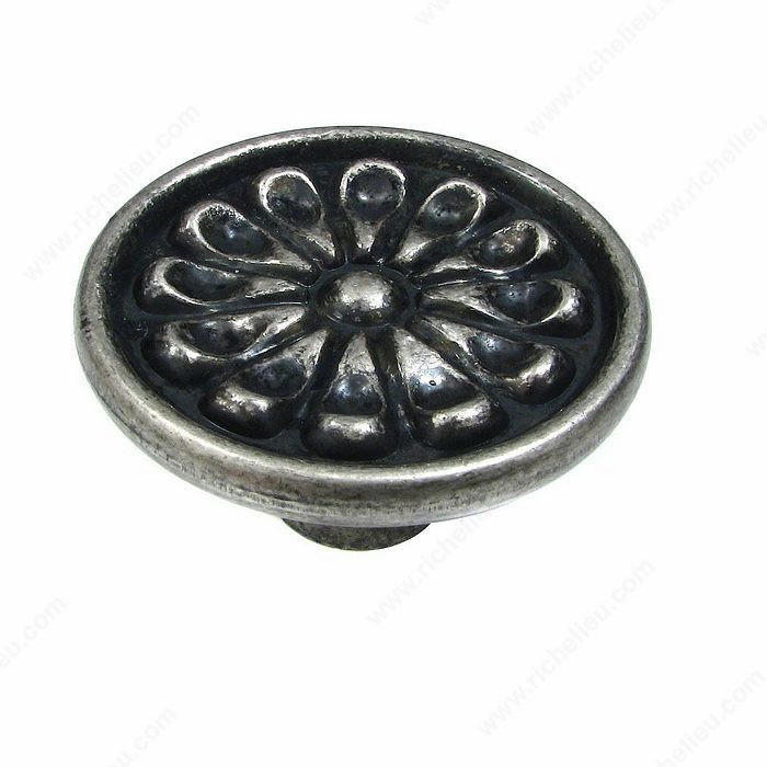 Traditional Metal Knob - 9614, Finish Natural Iron PRO-PACK 2