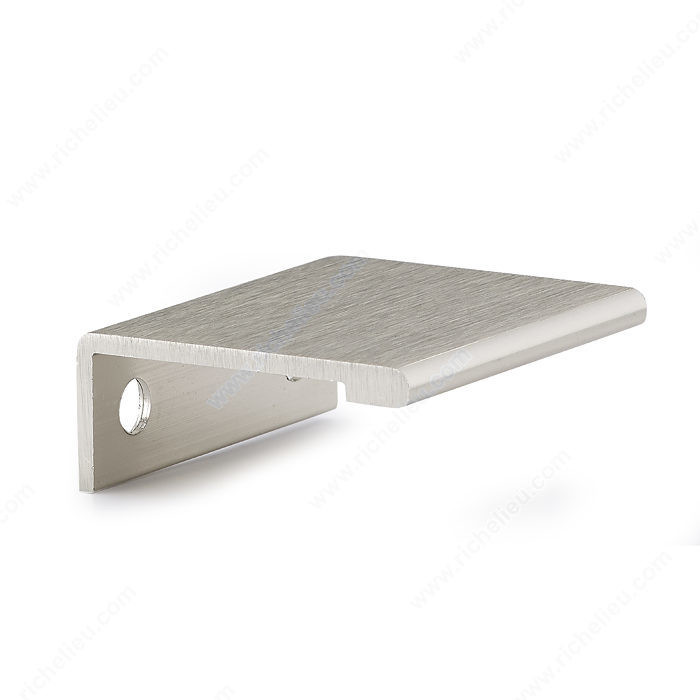 Contemporary Aluminum Edge Pull - 9898, Center to Center 33 mm, Finish Stainless Steel, Length - Overall Dimensions 50 mm PRO-PACK 3
