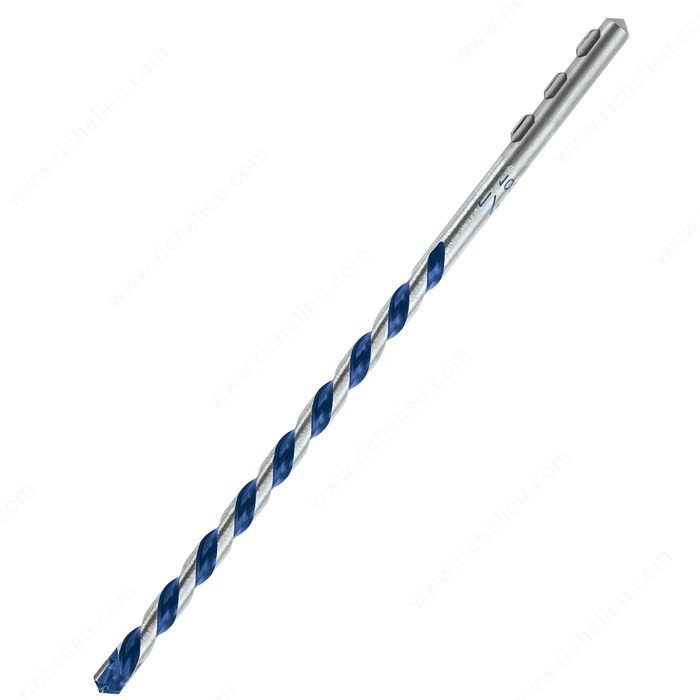 Hammer Drill Bits, Diameter 5/16 in, Cutting Length 4 in, Overall Length 6 in