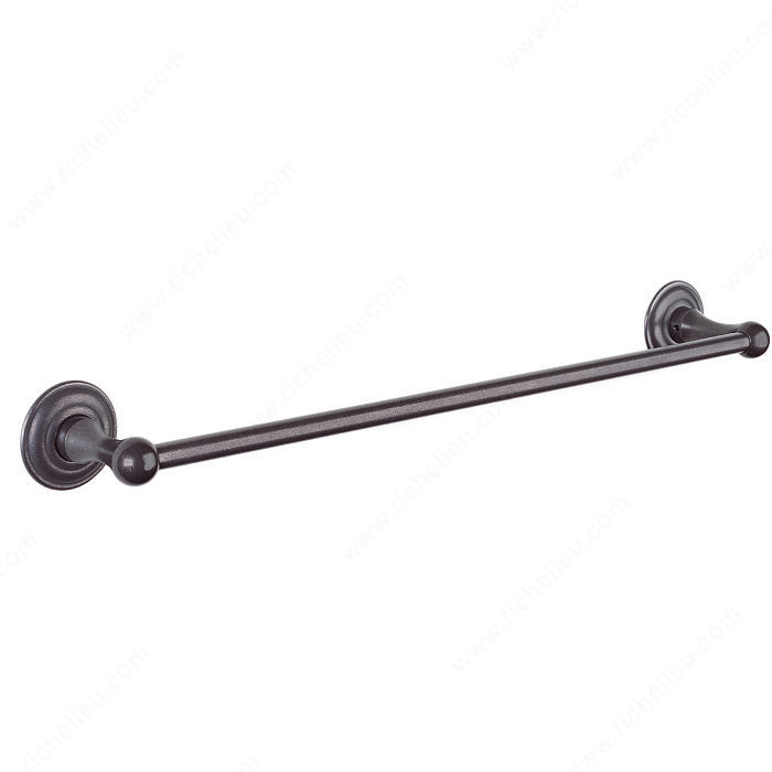 Towel Bar - Champagne Series, Finish Satin Steel, Center to Center 18 in, Length - Overall Dimensions 20 1/4 in