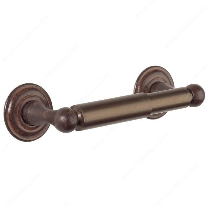 Bath Tissue Holder - Champagne Series, Finish Rust, Center to Center 6 3/8 in