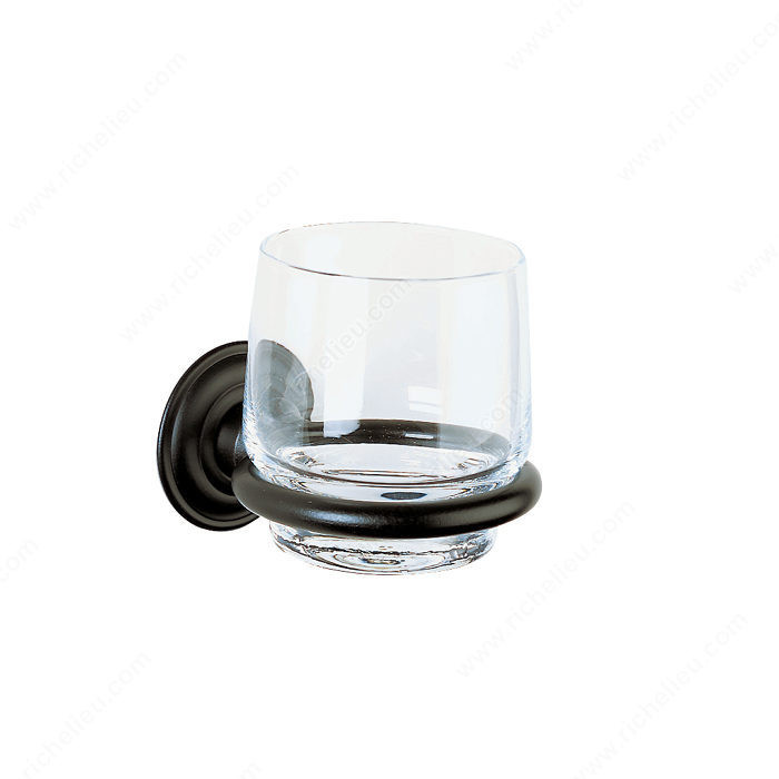Tumbler Holder - Champagne Series, Finish Satin Black