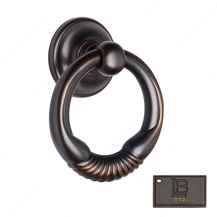 Door Knocker - California, Finish Brushed Oil-Rubbed Bronze