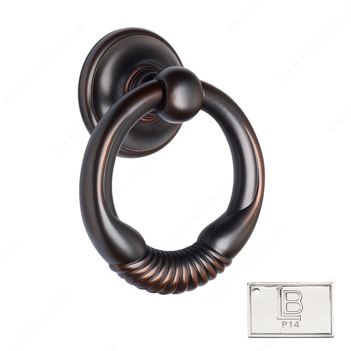 Door Knocker - California, Finish PVD Polished Nickel