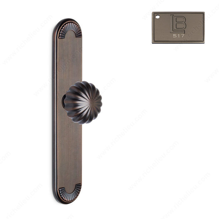 Escutcheon Passage Set, Knob K5, 2.75 - California, Finish Brushed Antique Nickel