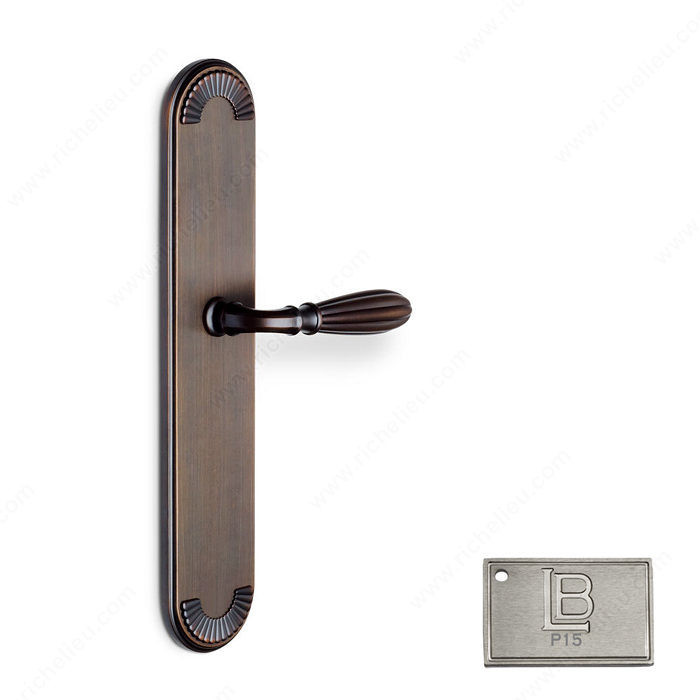 Right Escutcheon Passage Set, Lever L5, 2.38 - California, Finish PVD Brushed Nickel