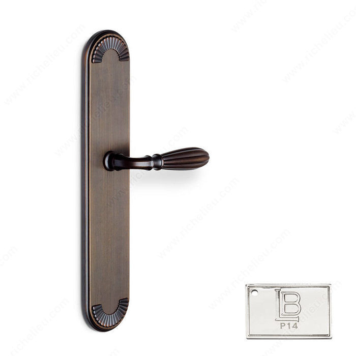 Right Escutcheon Passage Set, Lever L5, 2.75 - California, Finish PVD Polished Nickel