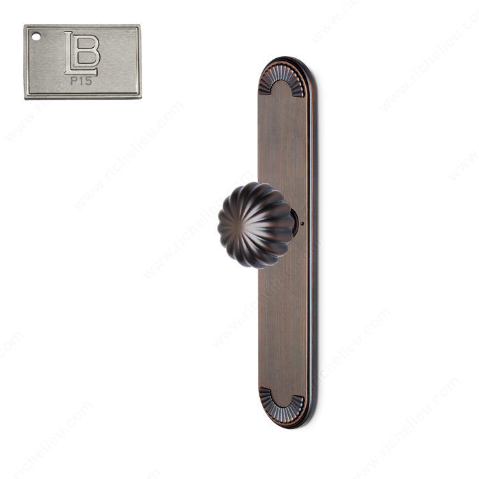 Left Escutcheon Privacy Set, Knob K5, 2.75 - California, Finish PVD Brushed Nickel