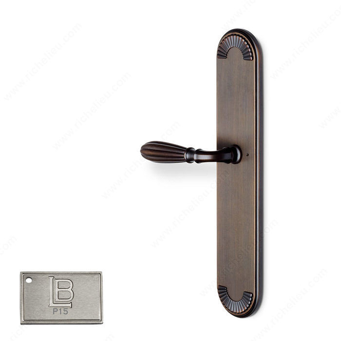 Left Escutcheon Privacy Set, Lever L5, 2.75 - California, Finish PVD Brushed Nickel