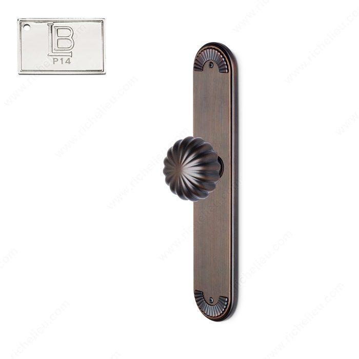 Left Escutcheon Single Dummy Set, Lever L5 - California, Finish PVD Polished Nickel