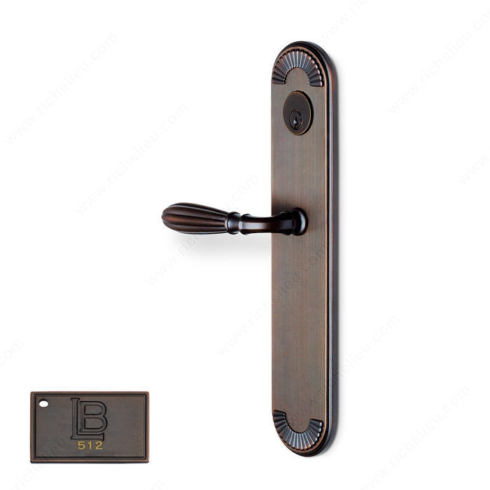 Left Mortise Escutcheon Entry, Lever L5/L5, 2.50 - California, Finish Brushed Oil-Rubbed Bronze