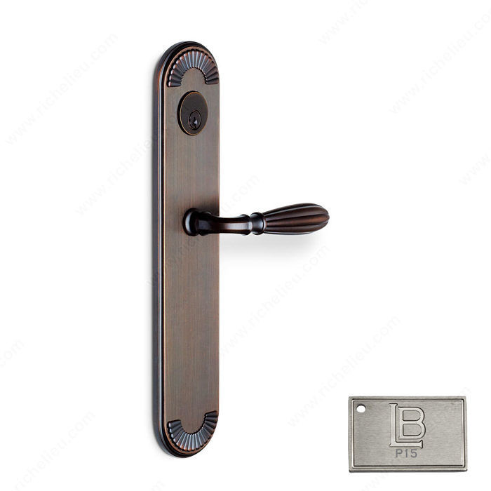 Right Mortise Escutcheon Entry, Lever L5/L5, 2.50 - California, Finish PVD Brushed Nickel