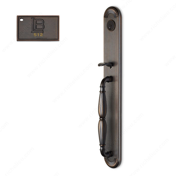 Left Mortise Handle Entry, Lever L5, 2.50 - California, Finish Brushed Oil-Rubbed Bronze