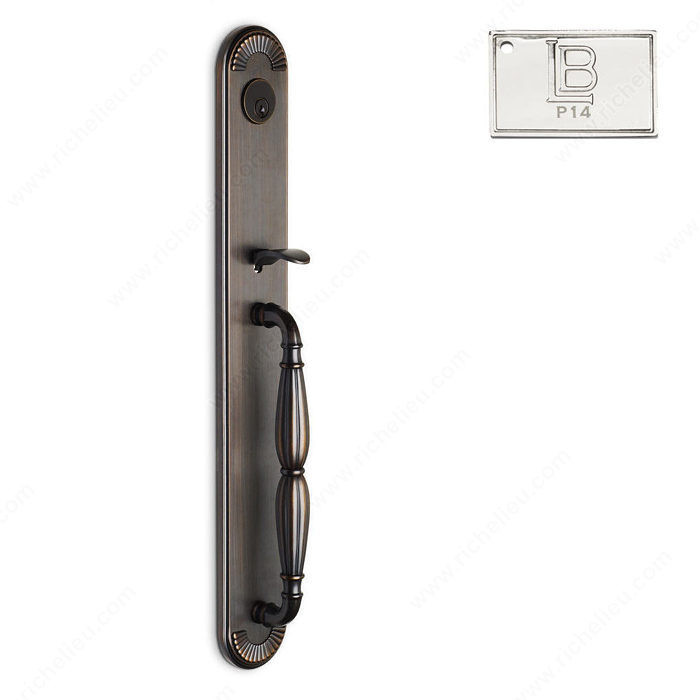 Right Mortise Handle Entry, Lever L5, 2.50 - California, Finish PVD Polished Nickel