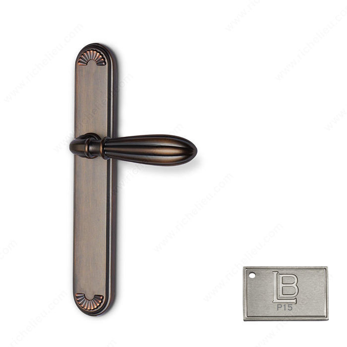 Multipoint Full Dummy, European Cylinder, Lever L5 - California, Finish PVD Brushed Nickel