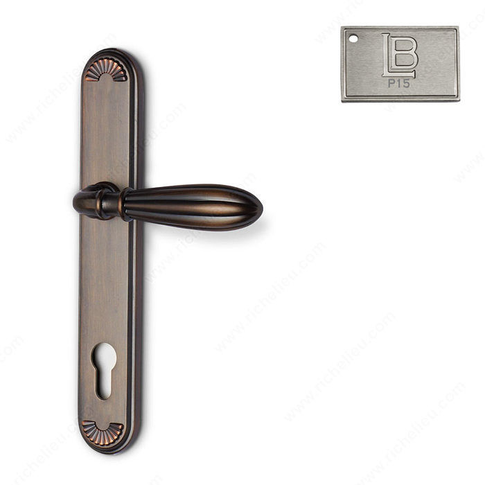 Multipoint Patio Entry, European Cylinder, Lever L5 - California, Finish PVD Brushed Nickel