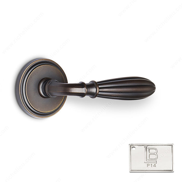 Rosette Passage Set, Lever L5, 2.75 - California, Finish PVD Polished Nickel