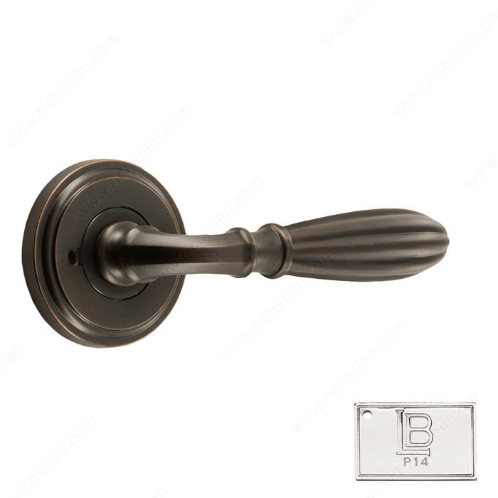 Rosette Privacy Set, Lever L5, 2.75 - California, Finish PVD Polished Nickel