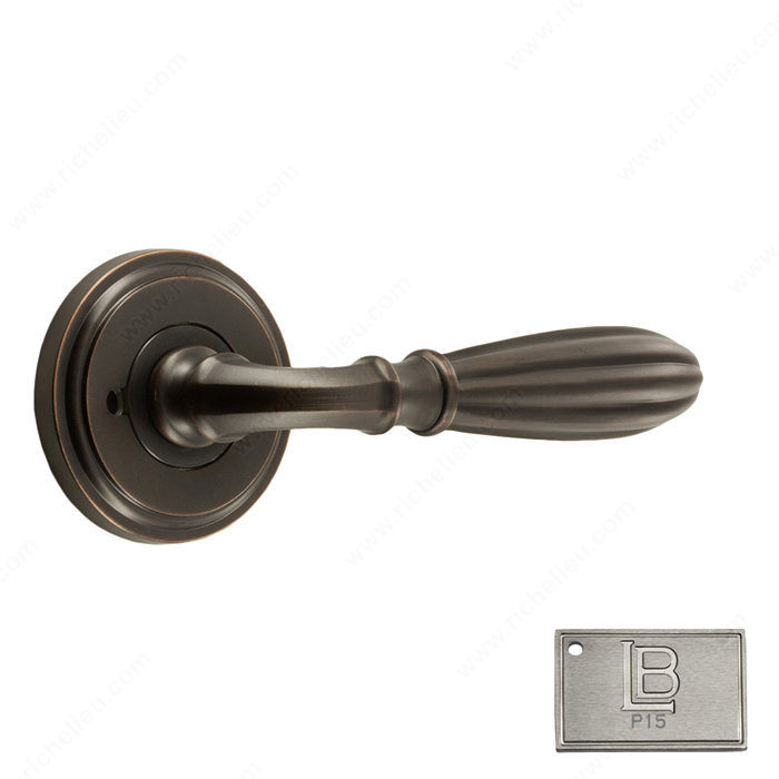 Rosette Privacy Set, Lever L5, 2.75 - California, Finish PVD Brushed Nickel