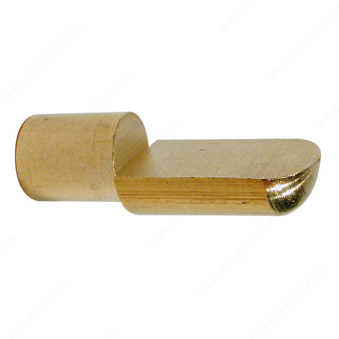 Metal Shelf Pin - 1/4, Finish Brass