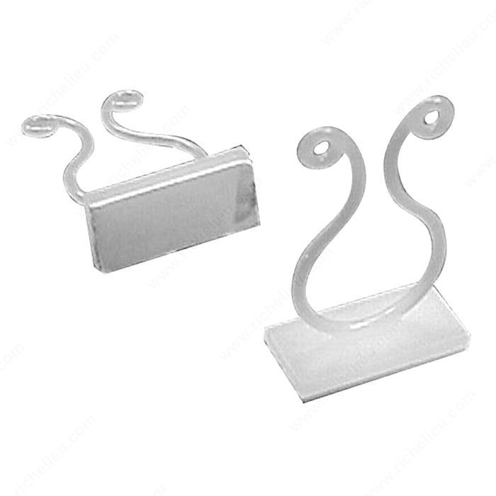 Nylon Wire Clips, Finish White