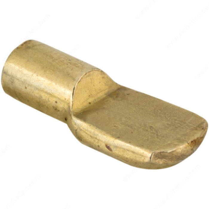 Standard Metal Shelf Pin, Drilling Diameter 1/4 in, Load Capacity per Shelf 80 kg, Finish Brass PRO-PACK 2