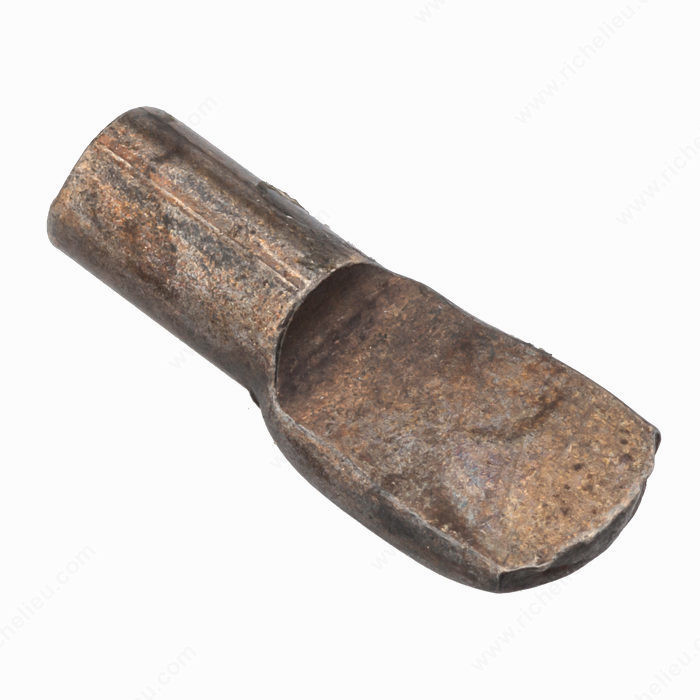 Standard Metal Shelf Pin, Drilling Diameter 1/4 in, Load Capacity per Shelf 80 kg, Finish Bronze