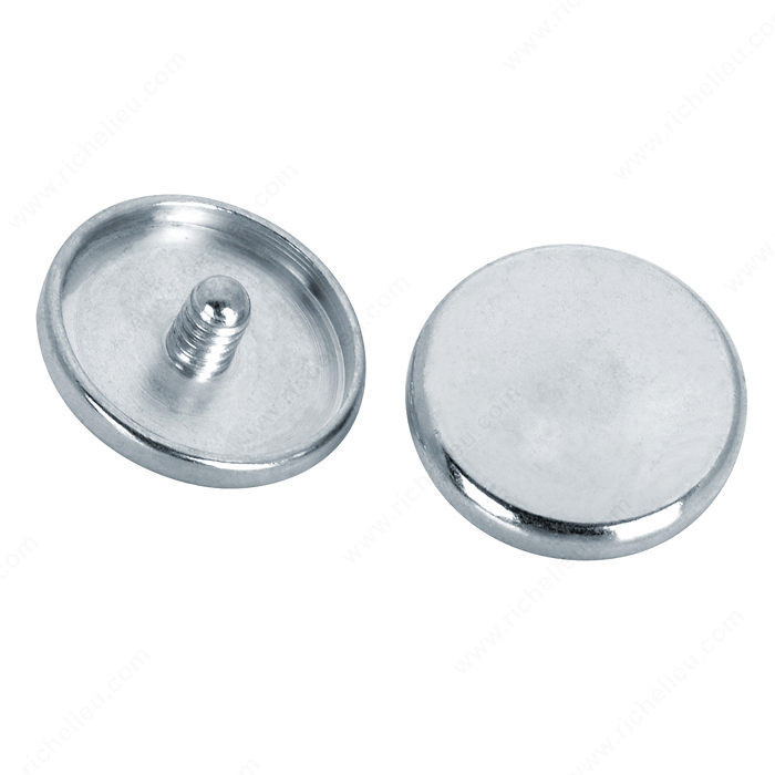 Cover Cap for Screw #162 - 15 mm in Diameter, Finish Nickel / Steel
