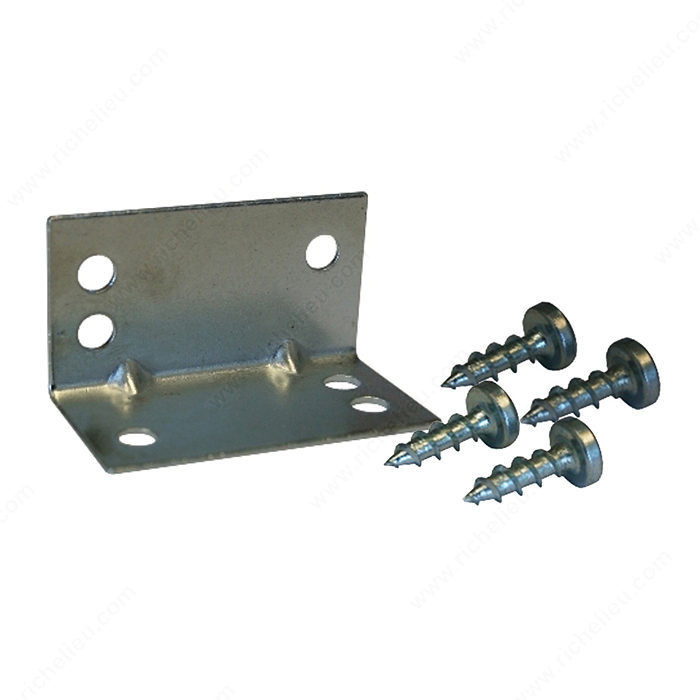 Large Metal Bracket, screws included, Type Brackets with Screws, Width - Overall Dimensions 1 3/4 in