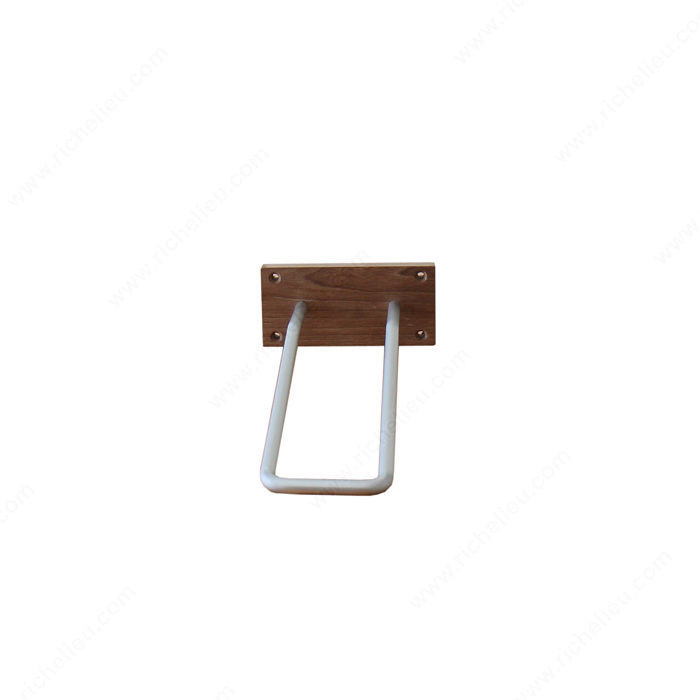Angled Wine Bottle Holder, Number of Bottles 1, Material Brushed Aluminum, Width 5 1/2 in