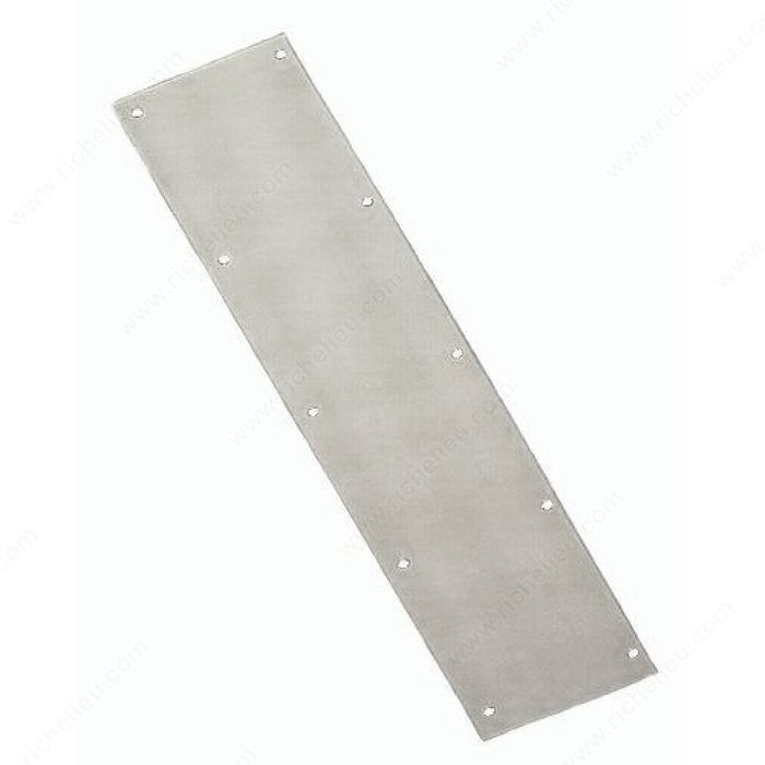 Kickplate, Type Kick Plate, Length 8 in, Width 34 1/2 in, Finish Stainless Steel