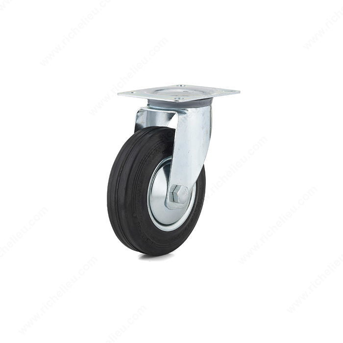Industrial Euro Rubber Caster, Superior rolling quality, Load Capacity Per Caster Max. 140 kg, Choose Wheel Diameter F24788.xxx