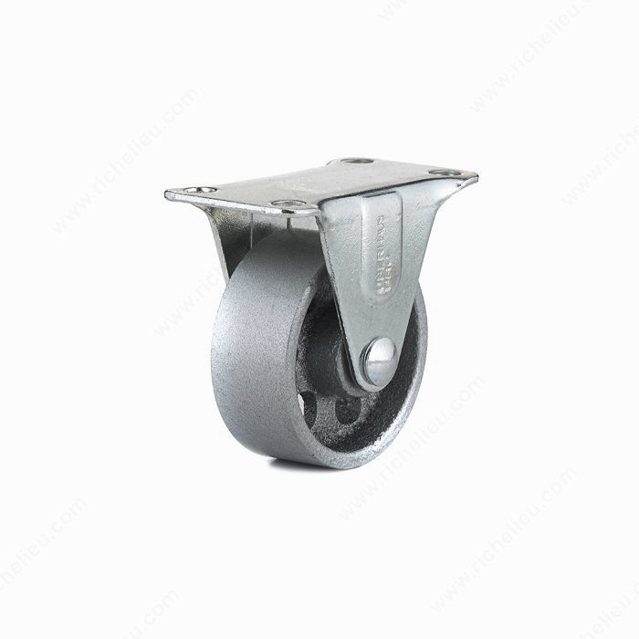 Industrial Sintered Iron Caster, Non- marking rubber tread + High capacity and durability, Load Capacity Per Caster Max. 57 kg, Wheel Diameter 50 mm, Total Height 62 mm, Tread Width 22 mm PRO-PACK 3