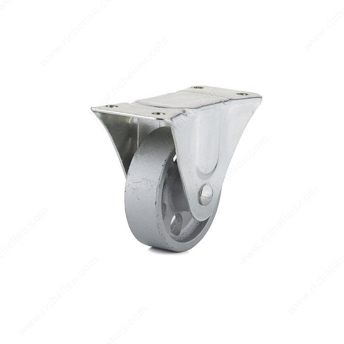 Industrial Sintered Iron Caster, Non- marking rubber tread + High capacity and durability, Load Capacity Per Caster Max. 115 kg, Wheel Diameter 102 mm, Total Height 126 mm