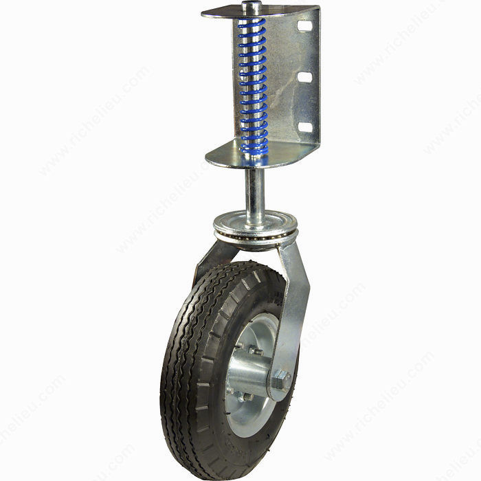 Gate Caster, Barrier spring wheel, Wheel Diameter 203 mm, Load Capacity Per Caster 136 kg
