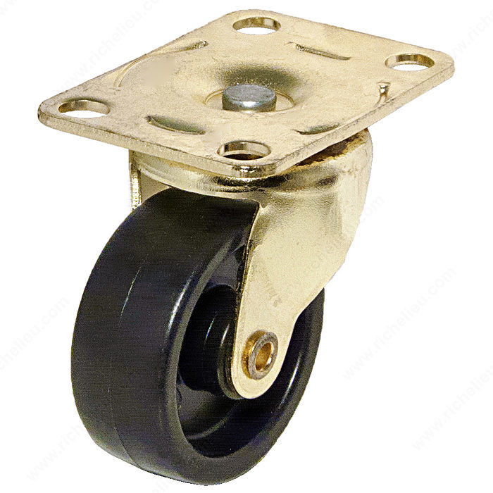 Light-Duty Furniture Caster, Plastic wheel, Load Capacity Per Caster Max. 23 kg, Wheel Diameter 41 mm, Total Height 53.8 mm, Tread Width 16.5 mm PRO-PACK 5