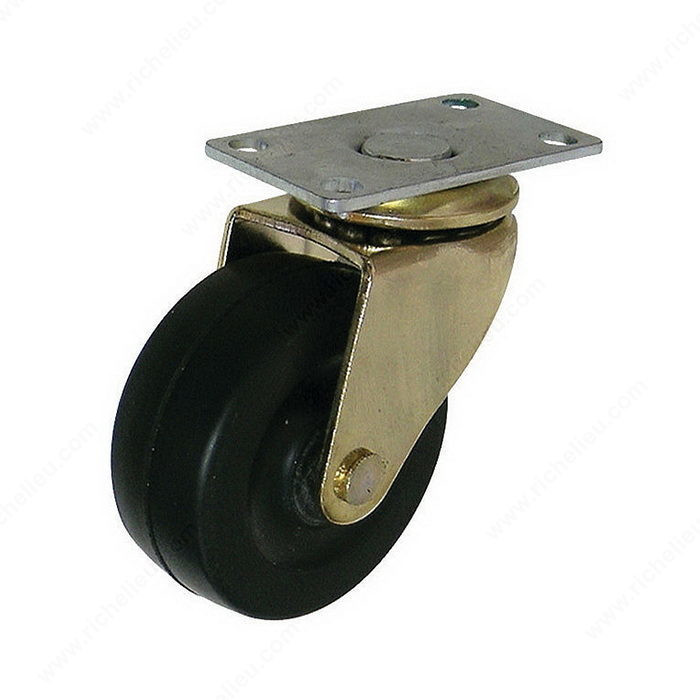 Heavy-Duty Furniture Caster, Double- race ball bearing, Load Capacity Per Caster Max. 40 kg, Wheel Diameter 50 mm, Total Height 66.5 mm, Tread Width 20.6 mm PRO-PACK 3
