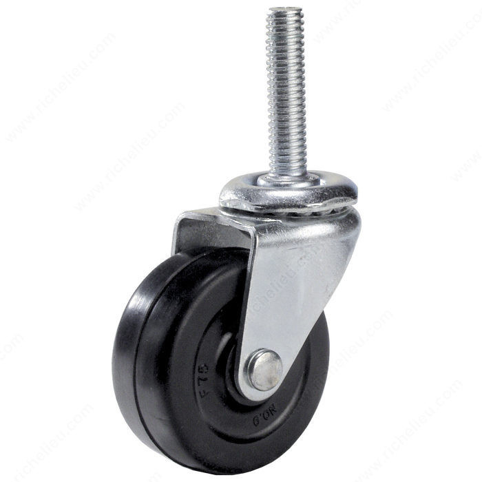 Multi-Purpose Furniture Caster - With Threaded Stem, Double- race ball bearing, Load Capacity Per Caster Max. 40 kg, Wheel Diameter 51 mm, Total Height 64.5 mm, Tread Width 20.6 mm PRO-PACK 3