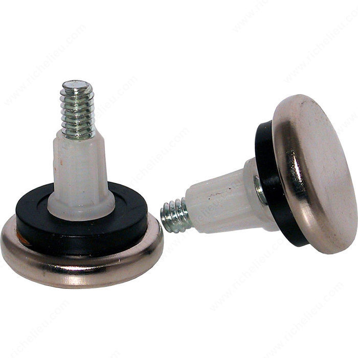 Adjustable Glides with Cushioned Steel Base, Base Diameter 1 1/4 in PRO-PACK 3