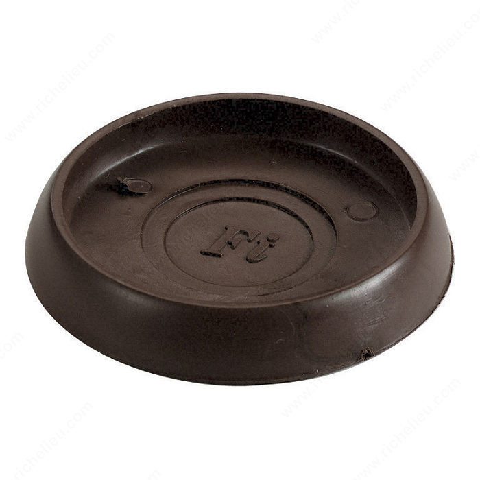 High-Impact Smooth Round Base Cups, Diameter 40 mm, Material PVC, Color / Finish Brown PRO-PACK 5