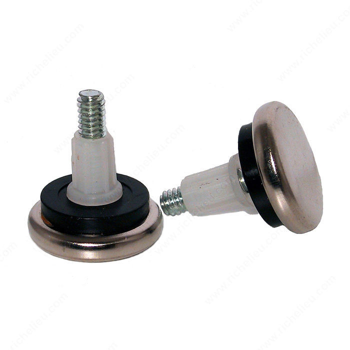 Adjustable Glides with Cushioned Steel Base, Base Diameter 1 1/16 in PRO-PACK 3